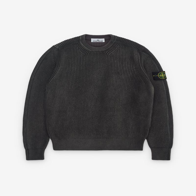 Stone Island - Men's Crew Neck Cotton Knit - (Lead Grey)