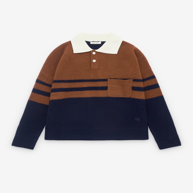 Wales Bonner - Mens Calm Polo - (Navy)