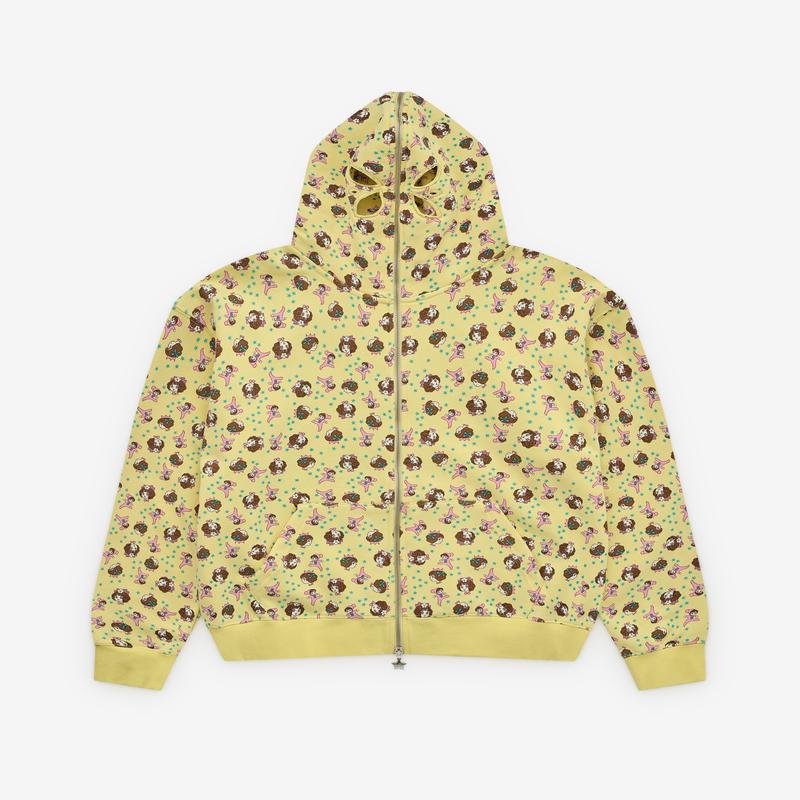 Ashley Williams - Womens Butterfly Hoodie - (Baby Yellow)