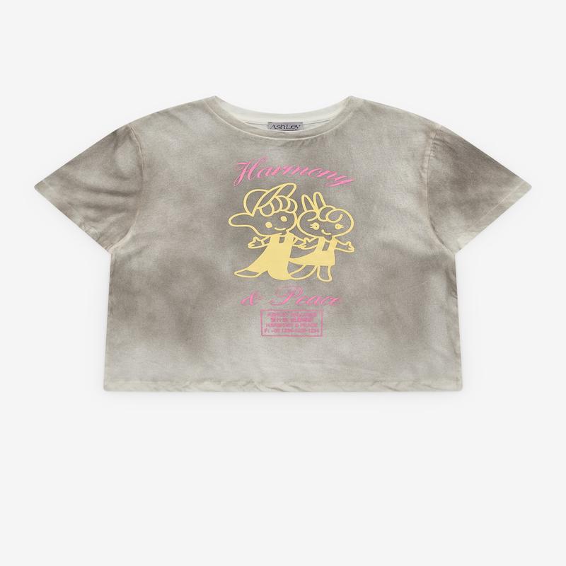 Ashley Williams - Womens Harmony Cropped T-Shirt - (Grey)