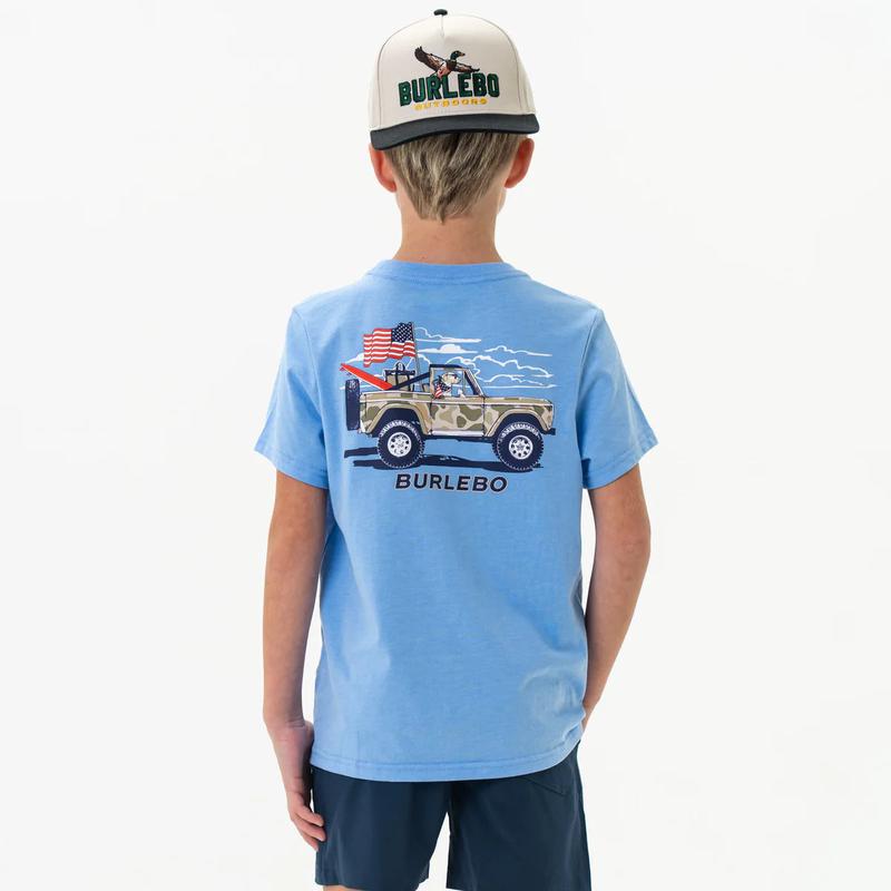 Boys' Burlebo Camo Beach Cruiser Tee