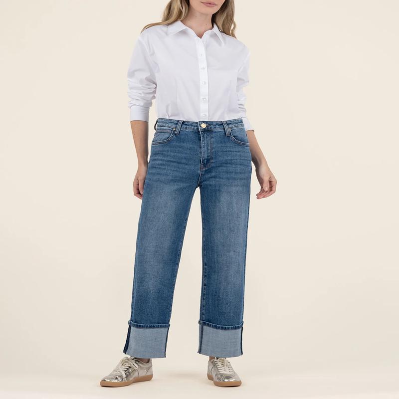 Kut Sienna High Rise Wide Leg Jeans