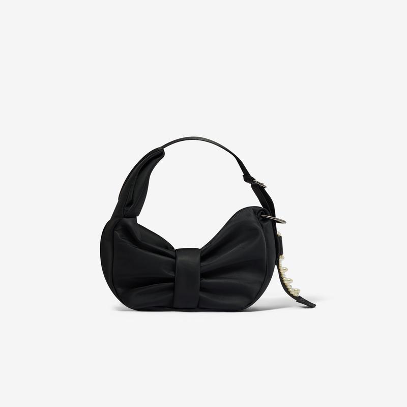 Simone Rocha - Womens Mini Sling Bow Bag - (Black/Pearl)