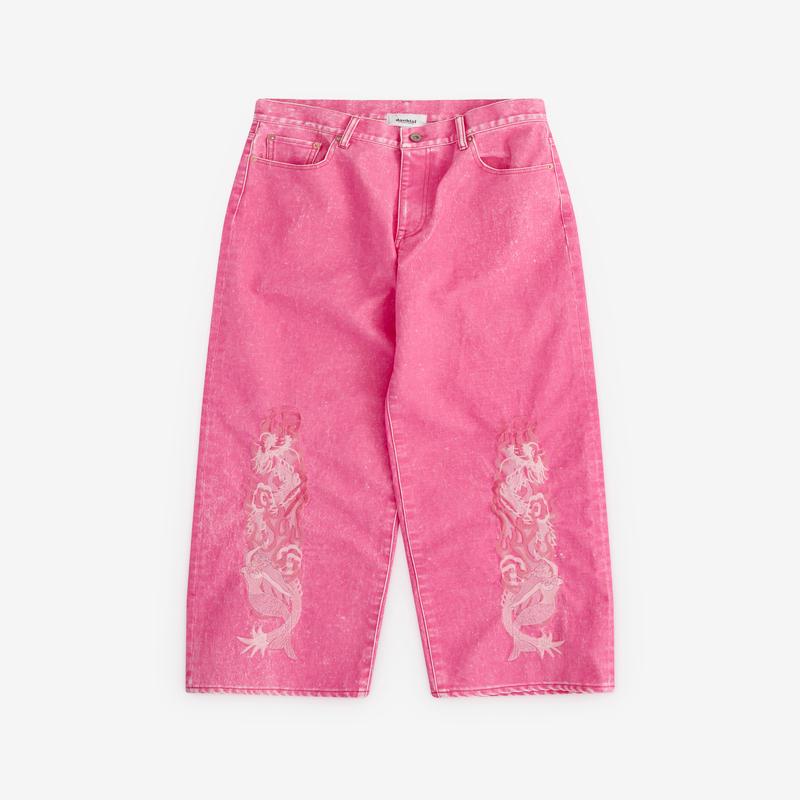 Doublet - Mens Siren Wide Leg Jeans - (Pink)