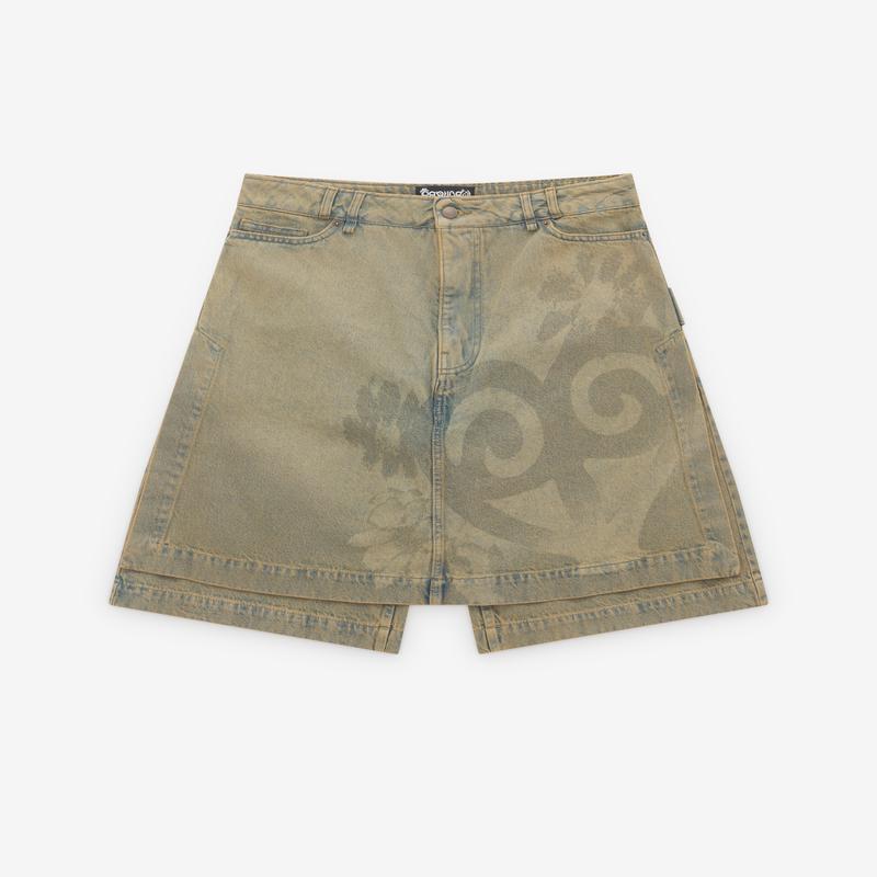 Paolina Russo - Womens Denim Skort - (Sand)