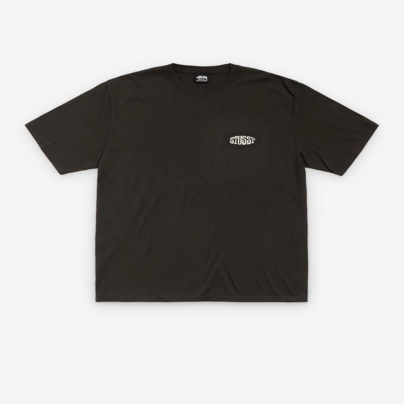 Stssy - Men's Tile Oval Pigmentment Dyed T-Shirt - (Faded Black)