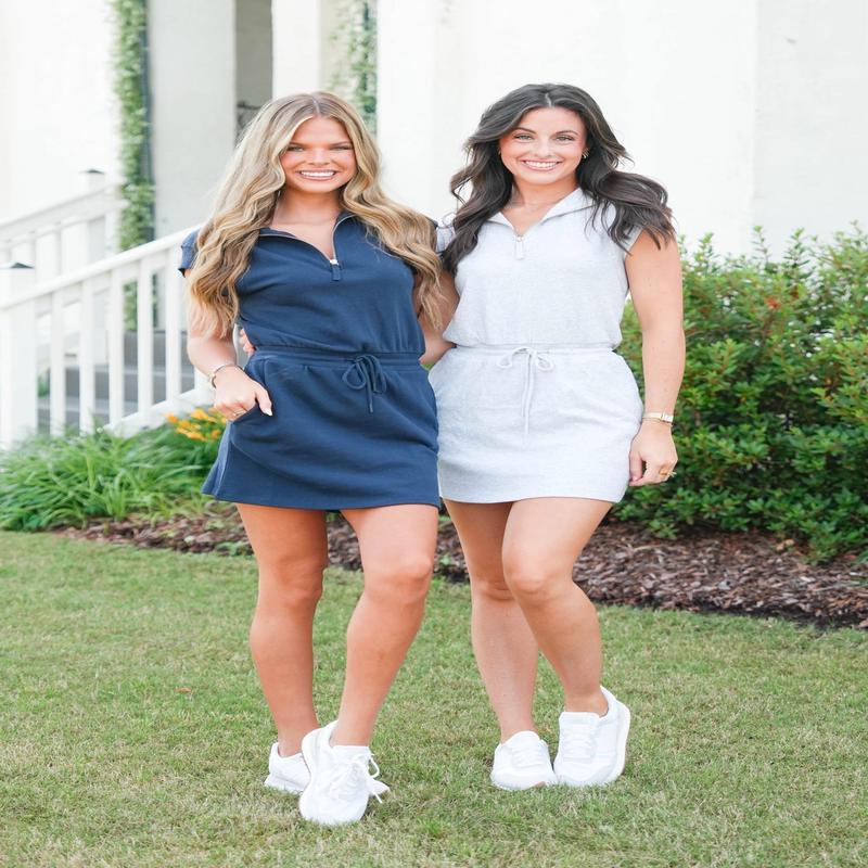 Z Supply Club Quarter Zip Active Mini Dress