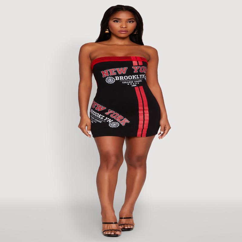 NYC Brooklyn College 1986 Fishnet Tube Dress