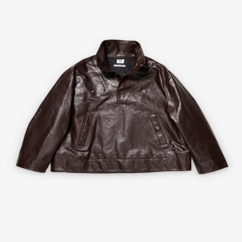 Our Legacy Work Shop - Men's C.P. Company City Anorak Leather - (Chocolate)