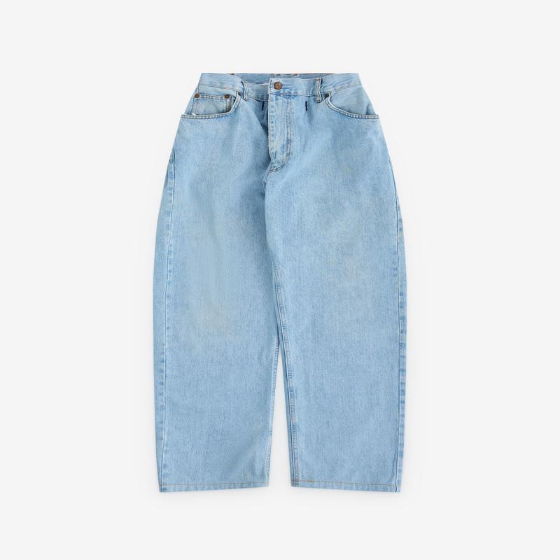 Ponte - Women's Repurposed Denim Jeans - (Mid Blue)