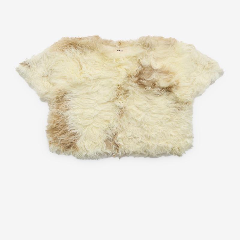 Ponte - Women's Shearling T-Shirt - (Natural)