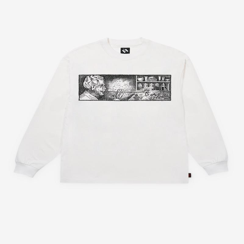 The Trilogy Tapes - Men's Atomgewichte Longsleeve - (White)