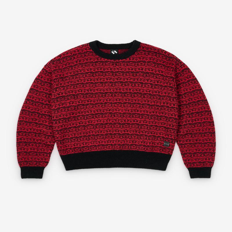 The Trilogy Tapes - Men's Shadow Multiple Knit - (Carmine)