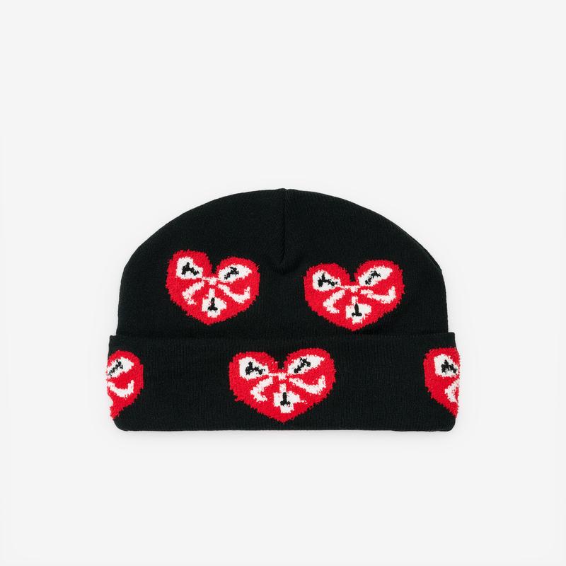 The Trilogy Tapes - Men's Ttt Heart Beanie - (Black)