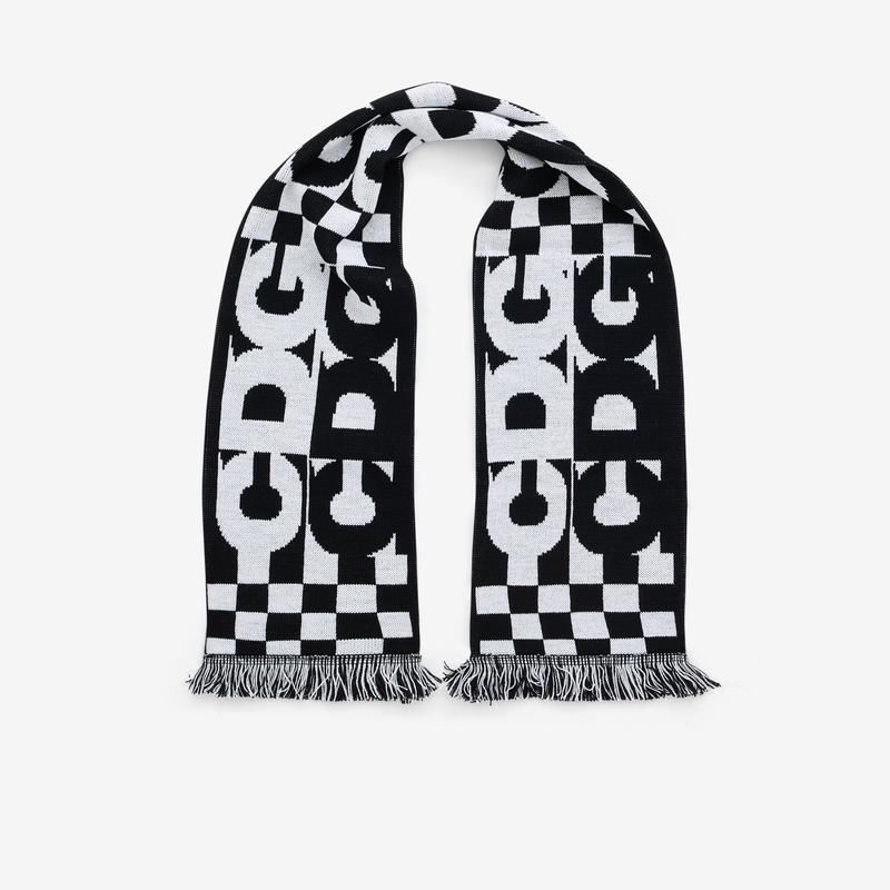 CDG - Checkerboard Scarf - (Black/White)