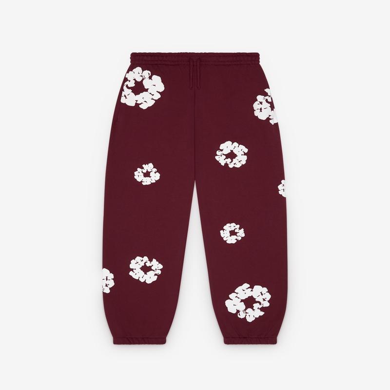 Denim Tears - Men's Cotton Wreath Sweatpants - (Burgundy)