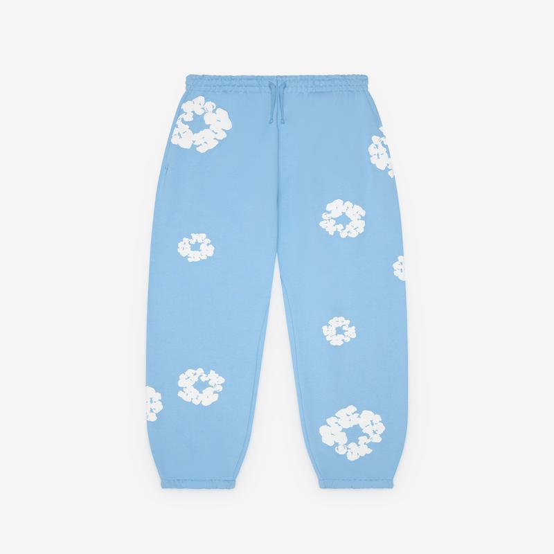 Denim Tears - Men's Cotton Wreath Sweatpants - (Light Blue)