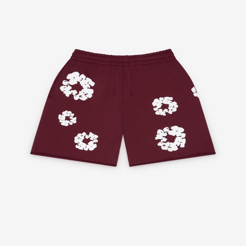Denim Tears - Men's Cotton Wreath Sweatshorts - (Burgundy)