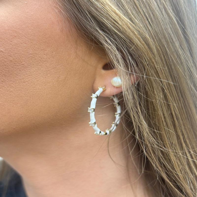 Kiki And Livy Enamel Hoops