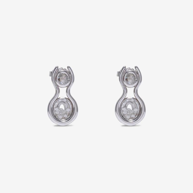 Moritz Glik - Women's Rastro Earrings Petite - (White Gold)