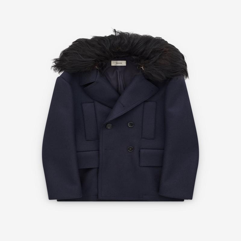 Ponte - Women's Double Breasted Peacoat - (Ink)