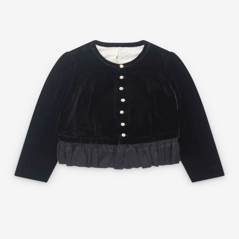 Renli Su - Womens Peplum Hem Jacket - (Black)