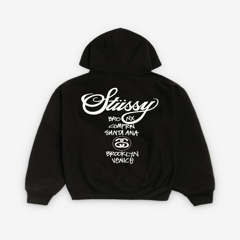 Stssy - World Tour Hood - (Black)