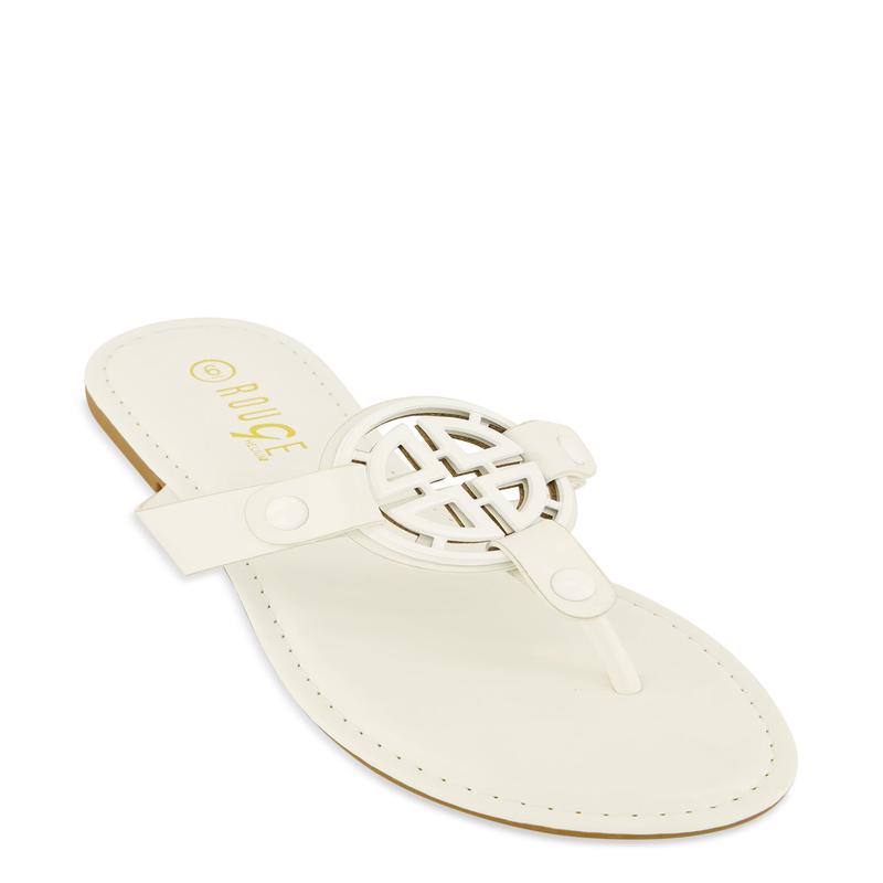 Geo Pendant Thong Slide Sandals