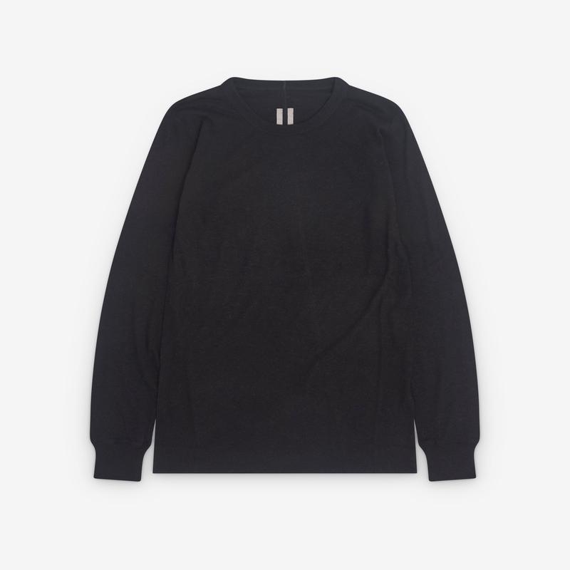 Rick Owens - Mens Basic Knit Long Sleeve T-Shirt - (Black)