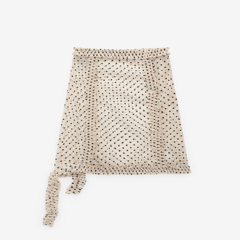 Rokh - Womens Basic Skirt - (Polka Dot)