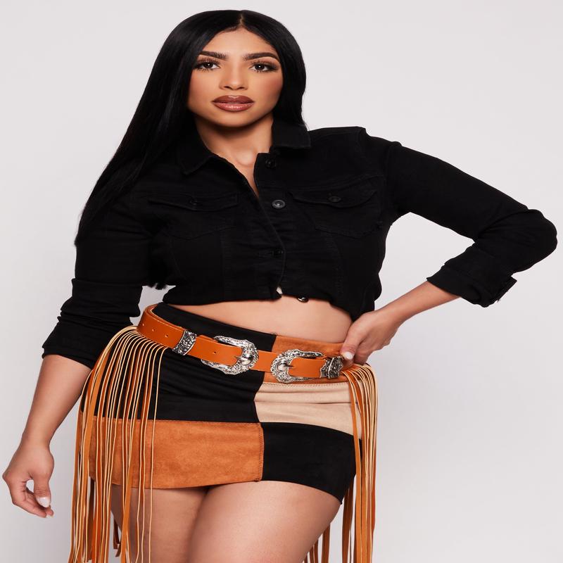 WAX Long Sleeve Denim Jacket