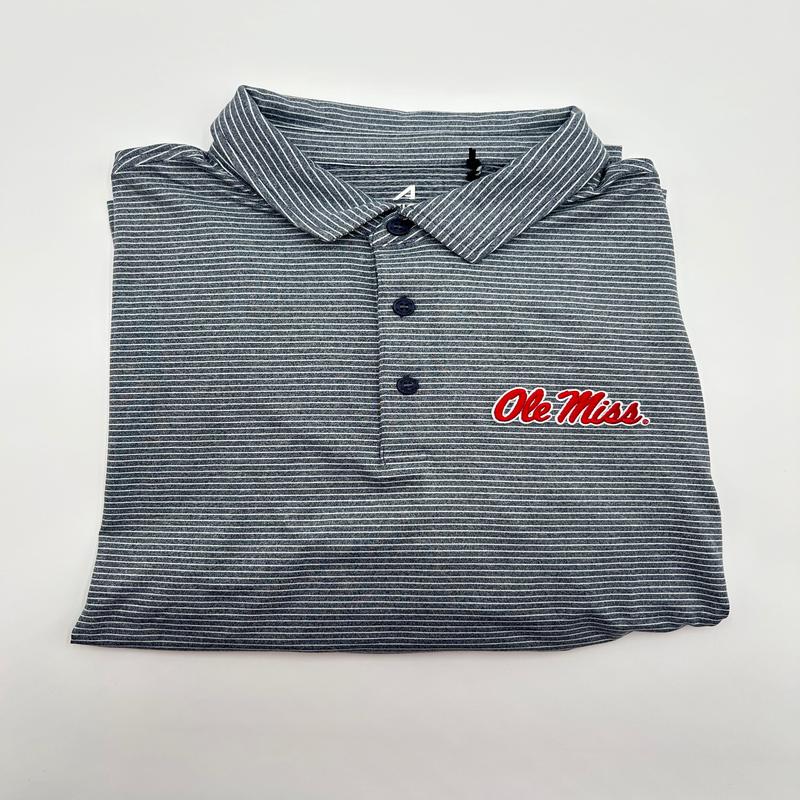 Antigua Scheme Ole Miss Script Polo