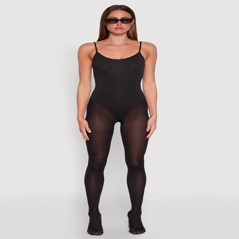 Daisy Scoop Neck Cami Bodysuit