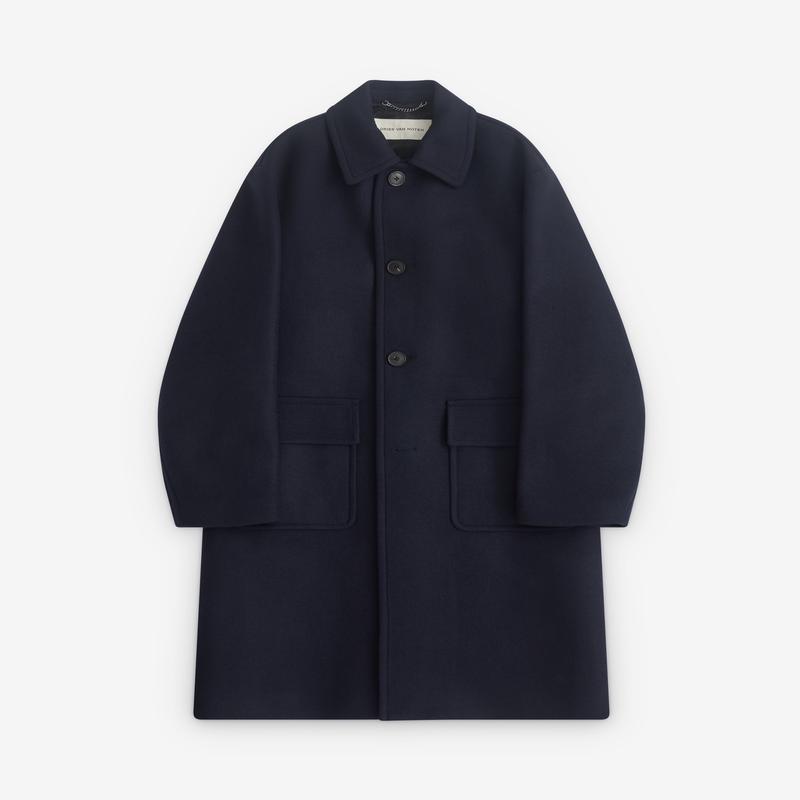 Dries Van Noten - Mens Car Coat - (Navy)