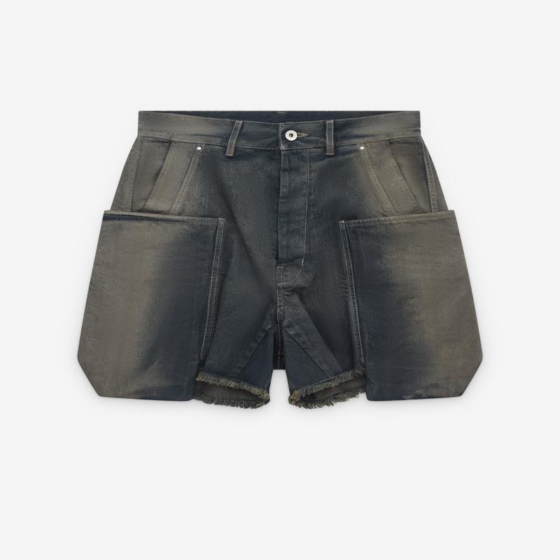Rick Owens - Mens Stefan Cargo Shorts - (Dark Denim)