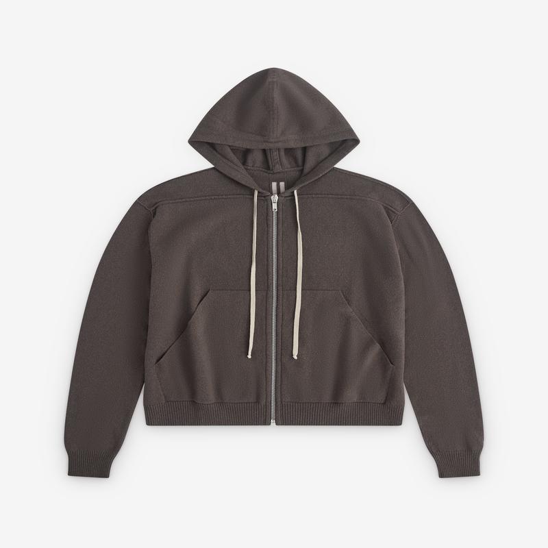 Rick Owens - Mens Zipped Hoodie - (Dark Dust)