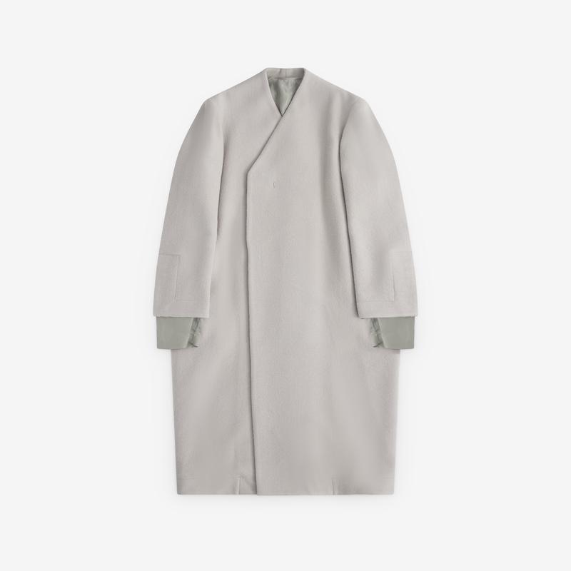 Rick Owens - Womens Museum Coat - (Pearl)