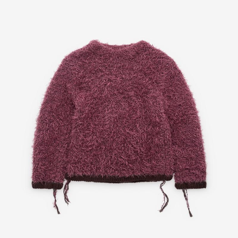 sacai - Mens Furry Knit Pullover - (Light Pink)