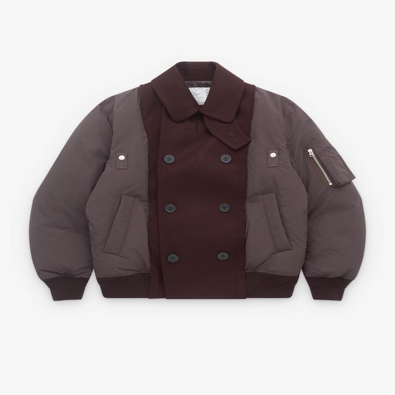 sacai - Mens Puffer Jacket - (Brown)