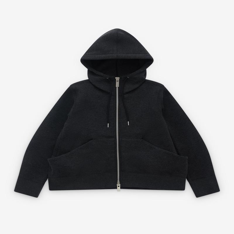 sacai - Womens Sponge Sweat Hoodie - (Black)