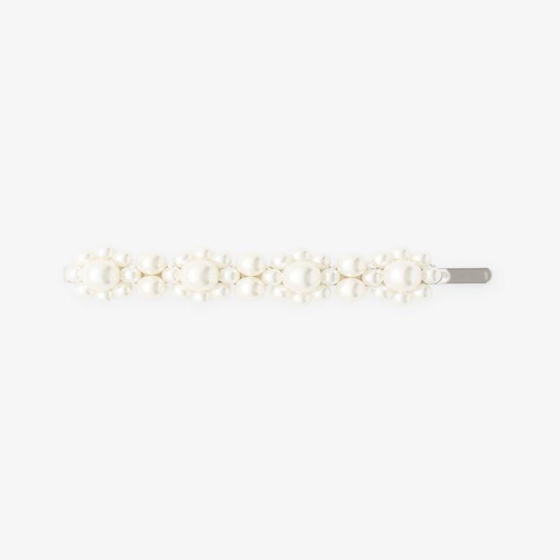 Simone Rocha - Womens Flower Hair Clip - (Pearl)