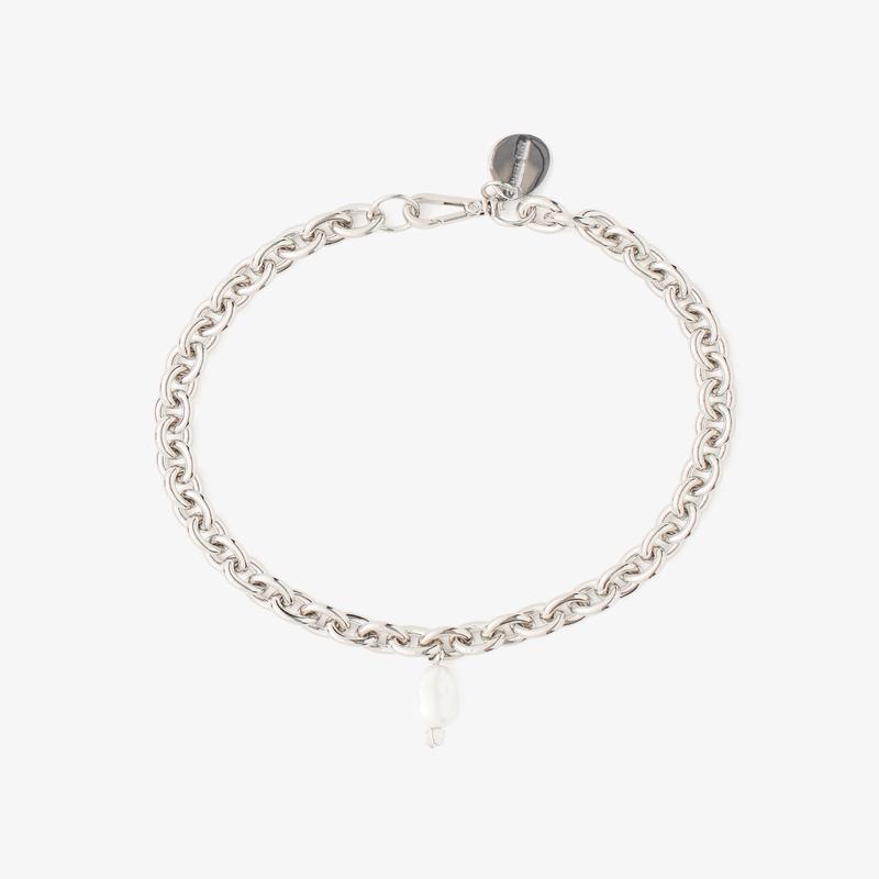 Simone Rocha - Womens Pearl Pendant Chain Necklace - (Pearl)