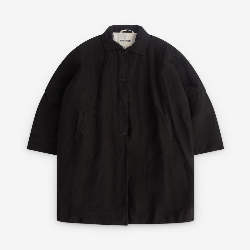 Casey Casey - Womens Atomless Coat - (Dark Brown)