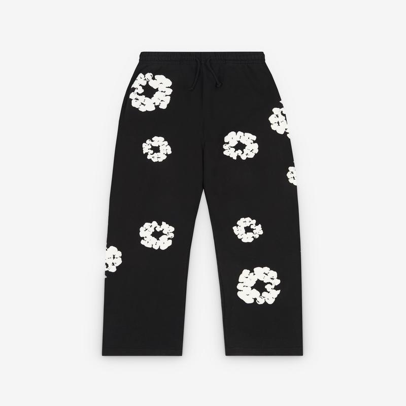Denim Tears - Cotton Wreath Baggy Sweatpants - (Black)