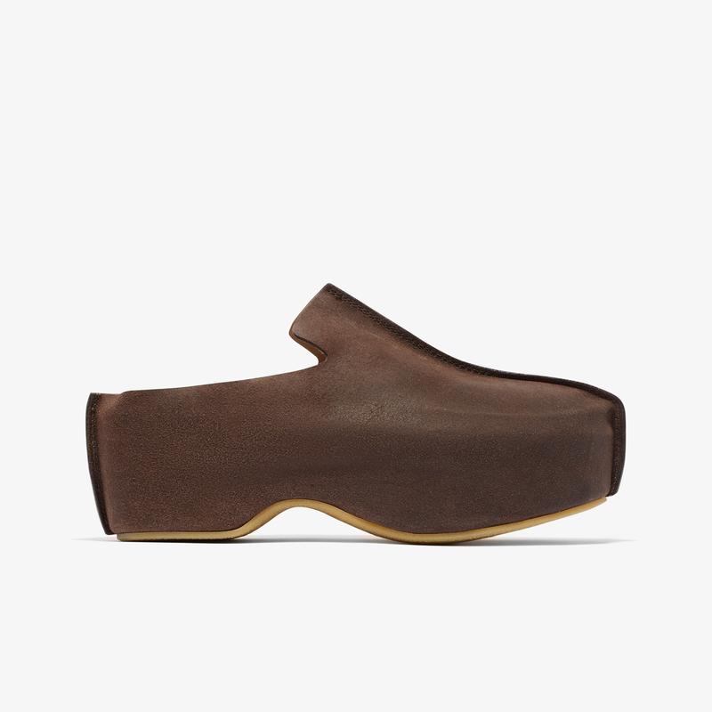 J.W. Anderson - Womens Platform Clog - (Deep Walnut)
