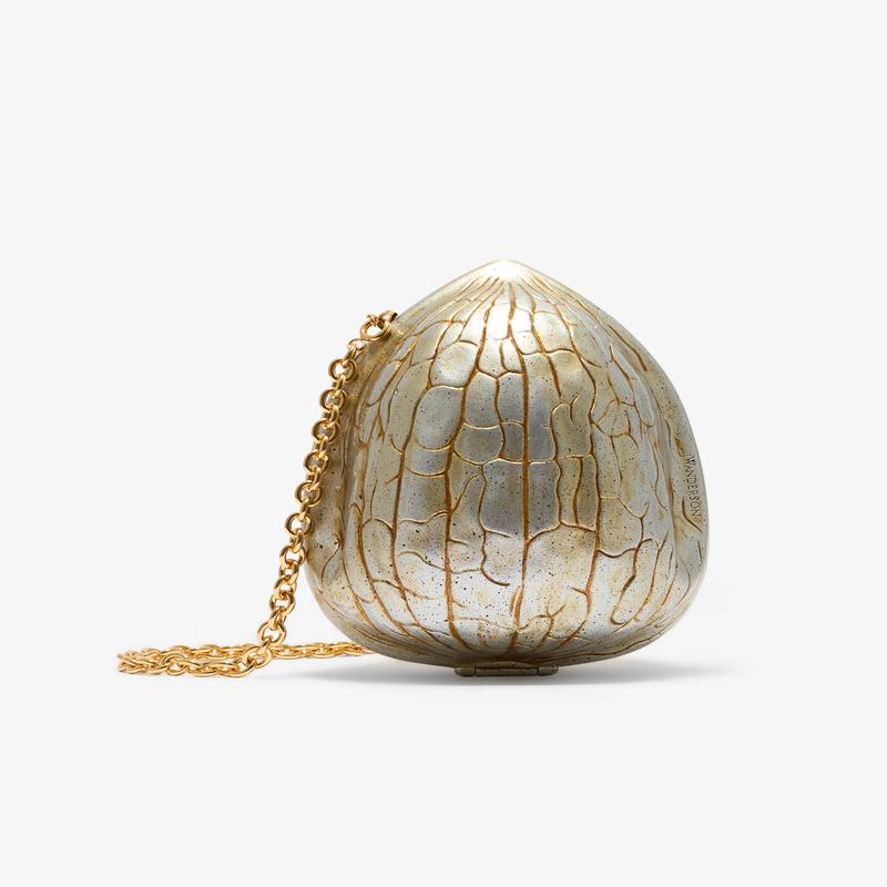 J.W. Anderson - Womens Walnut Clutch - (Aged Gold)