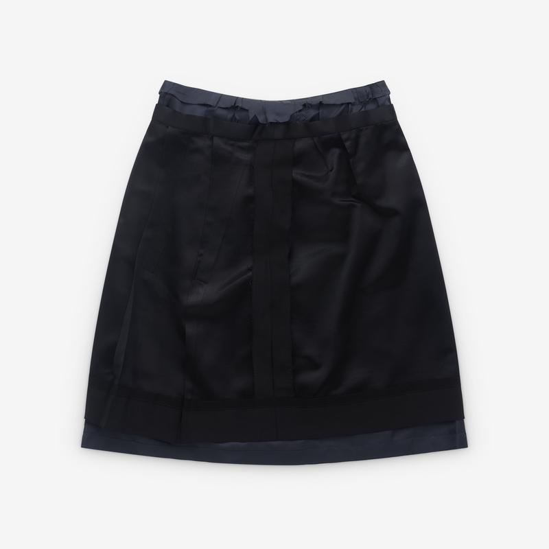 Maison Margiela - Womens Layered Midi Skirt - (Black)