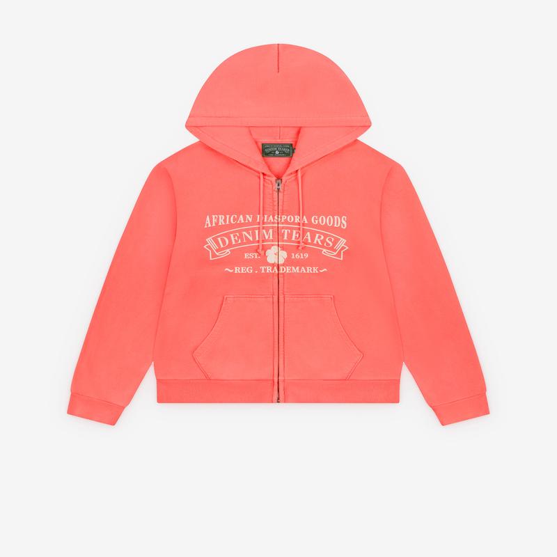 Denim Tears - Mens ADG Zip Hoodie - (Sea Coral)