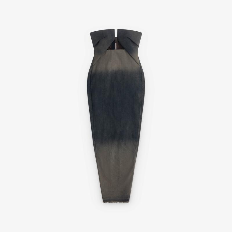 Rick Owens - Womens Denim Prong Dress - (Dark Dust)