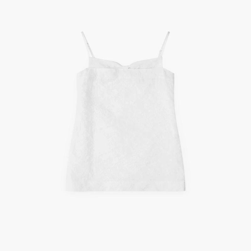 SHUSHU/TONG - Womens Double Corset Straps Dress - (White)